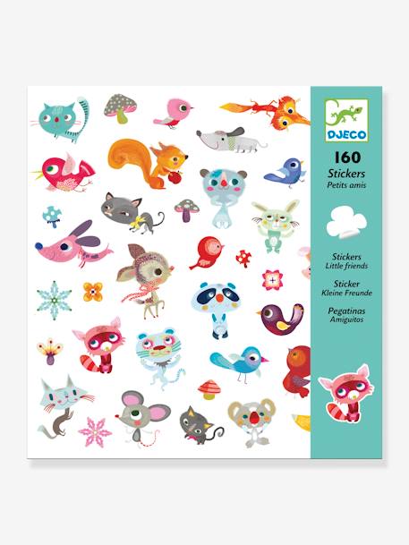 160 Stickers, Small Friends by DJECO Blue 