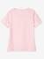 Family Team T-Shirt, Vertbaudet & Studio Jonesie Capsule Collection in Organic Cotton Light Pink 