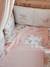 Sleeveless Baby Sleep Bag in Cotton Gauze, EAU DE ROSE Theme Light Pink 