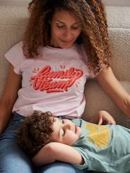 Maternity-T-shirts & Tops-Family Team T-Shirt, Vertbaudet & Studio Jonesie Capsule Collection in Organic Cotton