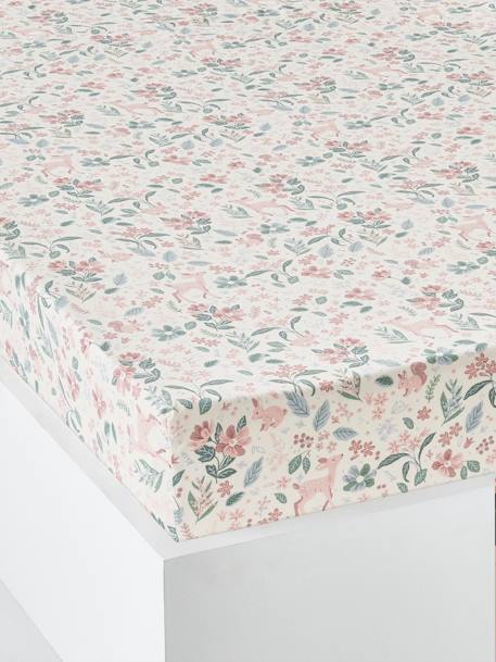 Fitted Sheet for Children, Victoria White/Print 