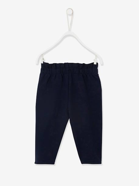 Fleece Trousers, Elasticated Waistband, for Babies coral+Dark Blue 