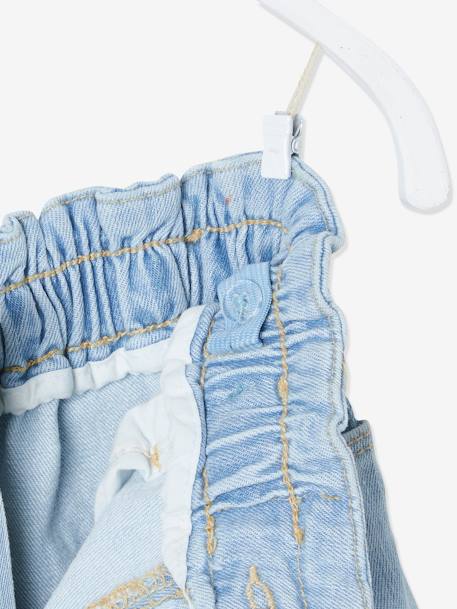 Shorts for Girls Bleached Denim+BLUE DARK WASCHED 