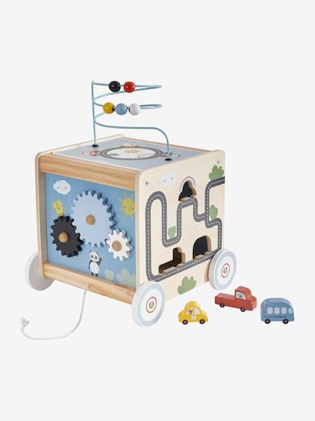 Activity Cubes to Throw, in FSC® Wood, Small Cars Multi 