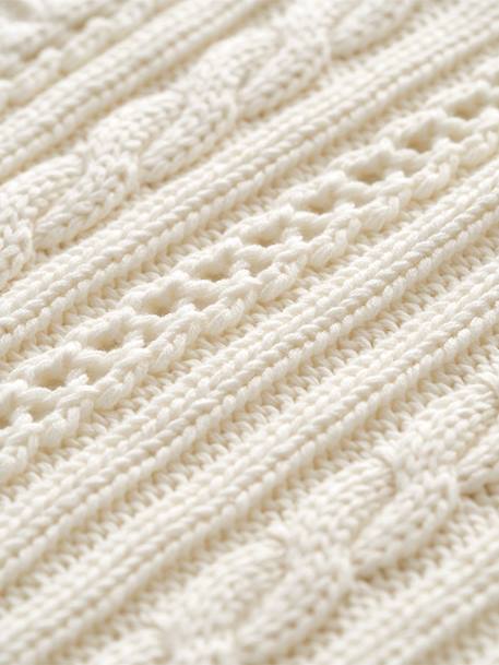Knitted Blanket White 