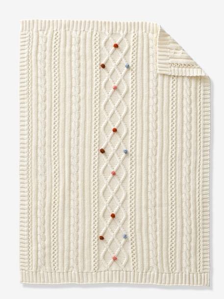 Knitted Blanket White 