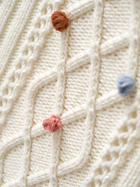 Knitted Blanket White 