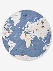 Bedding & Decor-Decoration-Round World Map Rug