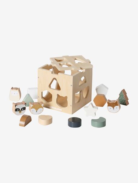 Box of Shape Sorting Animals, Green Forest - Wood FSC® Certified Multi 