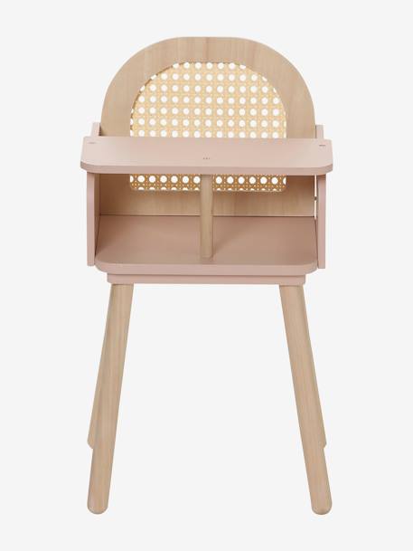 High Chair in FSC®100% Wood & Wicker Multi 