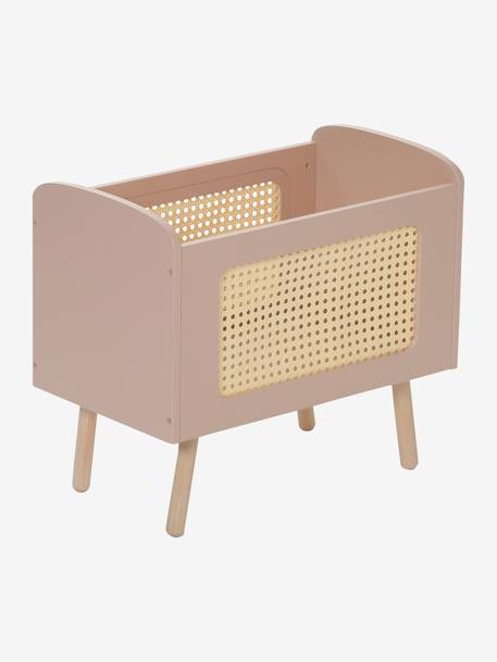 Doll Bed in FSC®100% Wood & Wicker, ADÈLE Multi+white 