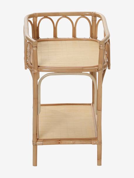 Doll Changing Table in Rattan Beige 