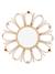 Rattan Mirror with Pompoms Camel 