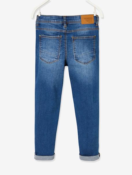 Slim morphological jeans for boy size large Dark Blue+Dark Grey+Denim Blue+denim grey+double stone 