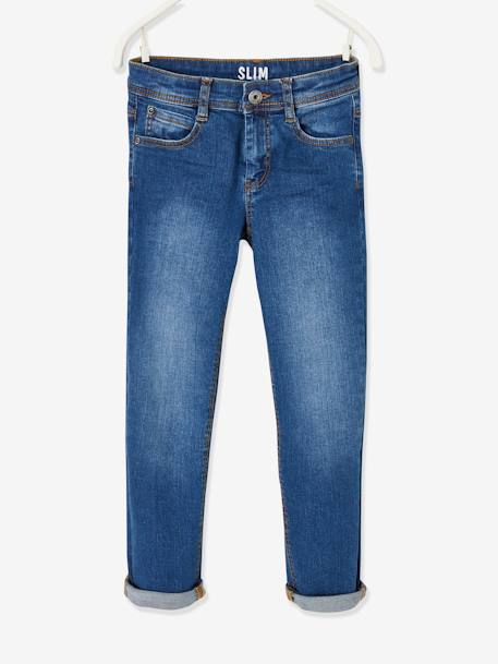 Slim morphological jeans for boy size large Dark Blue+Dark Grey+Denim Blue+denim grey+double stone 