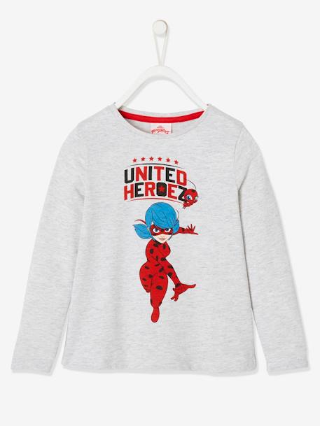 Long Sleeve Top, Miraculous: the Adventures of Ladybug, for Girls Light Grey 