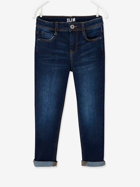 WIDE Hip, MorphologiK Slim Leg Waterless Jeans, for Boys Dark Blue+Dark Grey+Denim Blue+double stone 