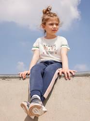 Girls-Trousers-Joggers with Stripes on the Sides, for Girls