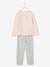 Velour Fox Pyjamas for Girls Light Pink 