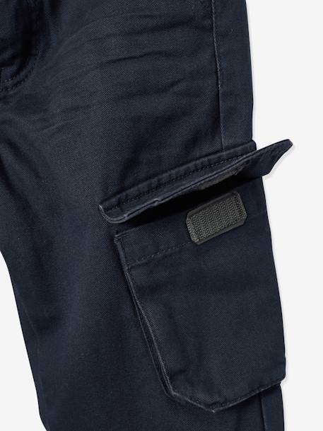 Lined Cargo Trousers for Boys Blue 
