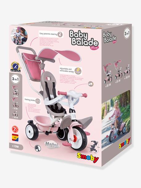 Be Move Confort Tricycle - SMOBY - pink light solid, Toys