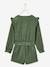 Corduroy Jumpsuit with Ruffles, for Girls Khaki 