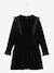Velour Occasionwear Dress for Girls Black 