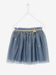 Tulle Occasionwear Skirt Sprinkled with Sequins & Glitter