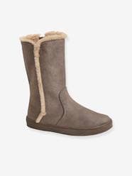 Shoes-Girls Footwear-Ankle Boots-Fur Lined Boots for Girls