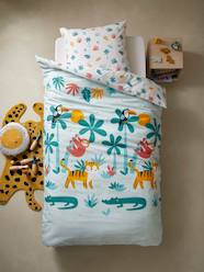 Bedding & Decor-Child's Bedding-Duvet Cover + Pillowcase Set for Children, Crocodile Theme
