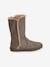 Fur Lined Boots for Girls Shimmery Beige 