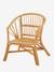 Small Rattan Armchair Beige 