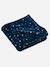 Star Printed Microfibre Blanket, Basics Dark Blue/Print 