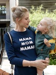 Maternity-Sportswear Collection-Maternity & Nursing Special Fleece Sweatshirt with Message