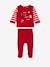 Christmas Velour Pyjamas for Babies Dark Red 