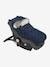 Baby Car Seat & Carrycot Footmuff in Fleece Dark Blue/Print 