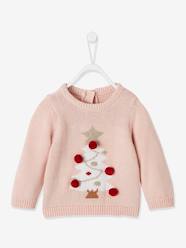 Baby-Christmas Tree & Pompoms Jumper for Babies