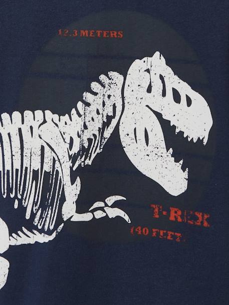 T-Rex Dino Skeleton Top for Boys Blue 
