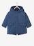 Lined Padded Jacket with Hood for Babies Blue 
