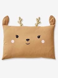 Bedding & Decor-Deer Pillowcase for Babies, Green Forest