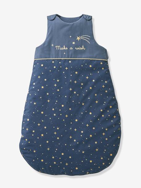 Sleeveless Baby Sleep Bag, Make A Wish Dark Blue 