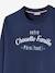 'notre Chouette Famille' Sweatshirt for Men, Capsule Collection by Vertbaudet BLUE DARK SOLID 
