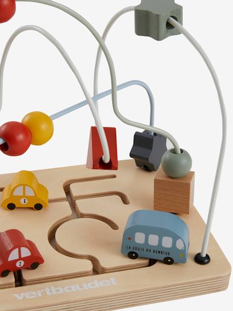 Abacus Maze in FSC® Wood, Small Cars Multi 