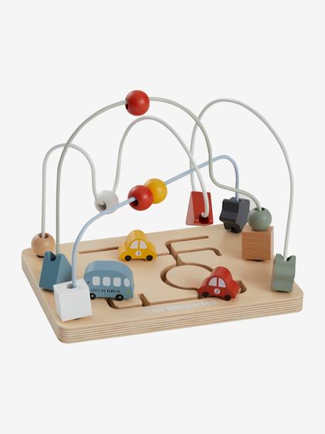Abacus Maze in FSC® Wood, Small Cars Multi 