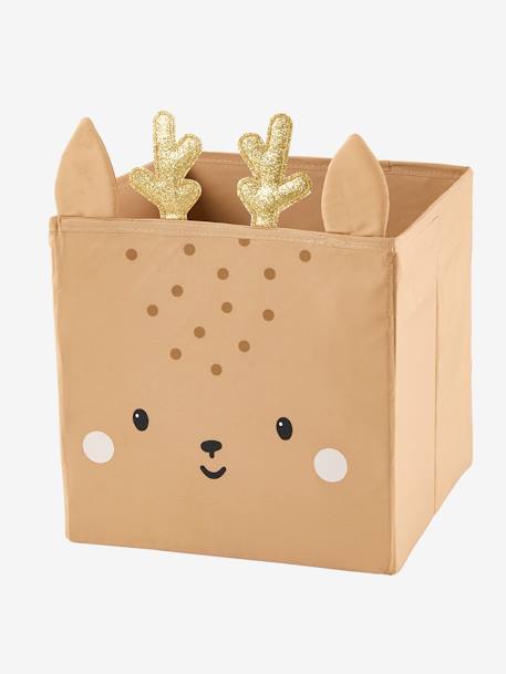 Pack of 3 Storage Boxes, Green Forest Brown 