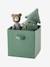 Pack of 3 Storage Boxes, Green Forest Brown 