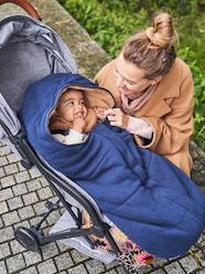 Nursery-Pushchair & Carry Cot Blankets-Footmuff for Pushchair in Fleece Lined in Jersey Knit