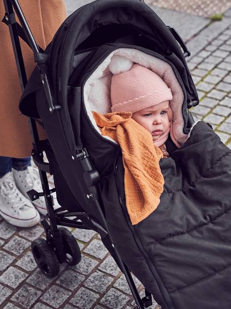 Footmuff for Pushchair in Water-Repellent Fabric Black 