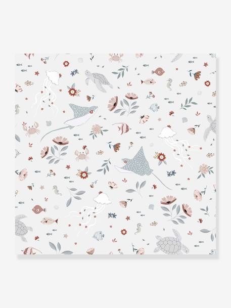 Non-Woven Wallpaper, Dreamy Sealife by LILIPINSO BLUE LIGHT SOLID WITH DESIGN 