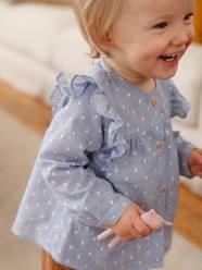 Baby-Blouses & Shirts-Blouse with Ruffles, for Baby Girls